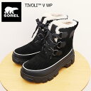 返品交換送料無料 SOREL ソレル レディース TIVOLI V WP ティボリ5 ウォータープルーフ Black, Fawn ブラック,フォーン 靴 シューズ 防水