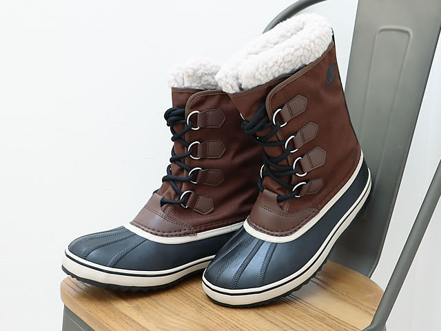 SOREL ソレル 1964 PAC NYLON WP 1964 パックナイロン ウォータープルーフ Tobacco, Black タバコ ブラック 靴 シューズ ウィンター ブーツ 防水 防寒 メンズ