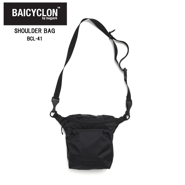 Rakuten - ☆5/15限定！ポイント最大39倍！要エントリー！☆即納BAICYCLON by bagjack バイシクロン バイ バッグジャック SHOULDER BAG ショルダー バッグ BCL-41 BLACK ブラック ユニセックス メンズ レディース 撥水加工