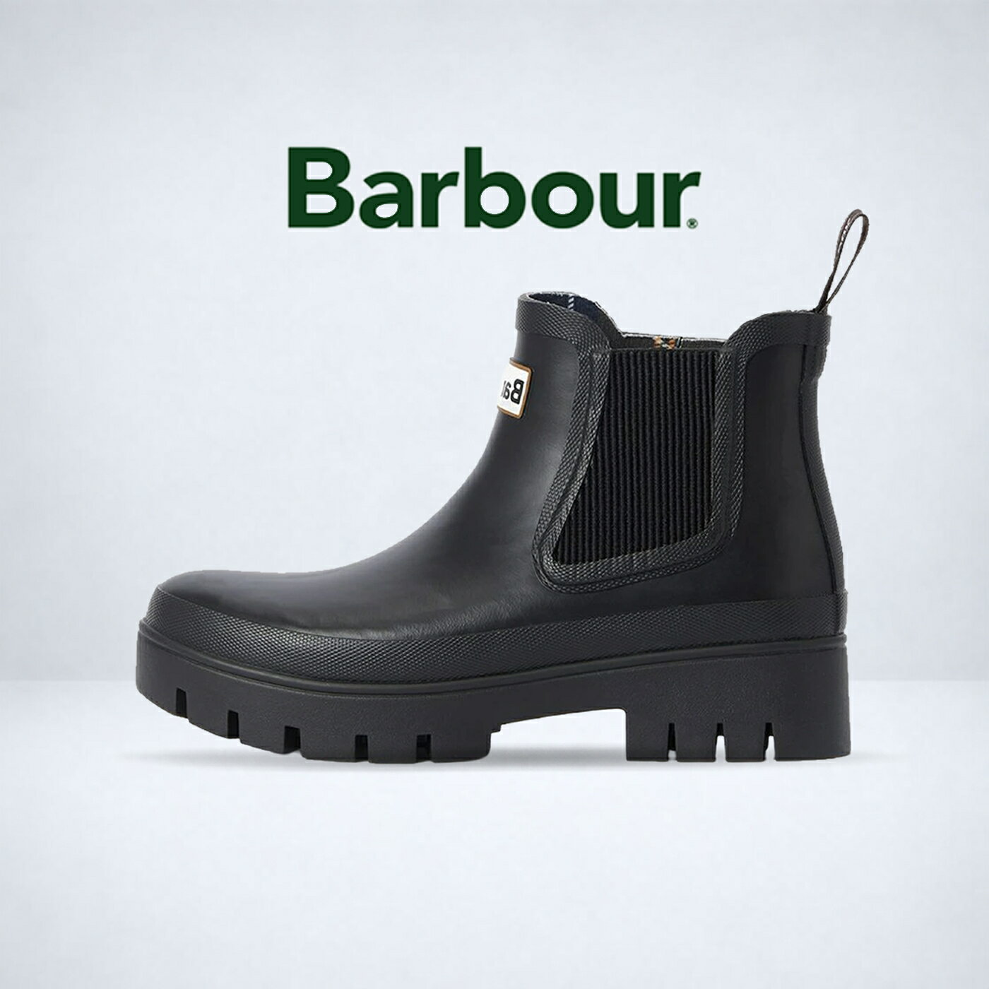 乐天商城 - 返品交換送料無料 BARBOUR バブアー HALTON ハルトン サイドゴア レインブーツ BK11 ブラック LRF0028 正規取扱店 レディース レイン ブーツ ギフト プレゼント 贈り物