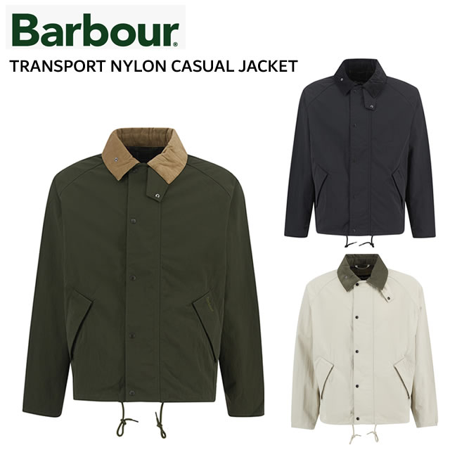 Rakuten - ☆5/15限定！ポイント最大39倍！要エントリー！☆即納BARBOUR バブアー TRANSPORT トランスポート NYLON CASUAL JACKET ナイロン カジュアル ジャケットSAGE セージ L.BEG ライトベージュ MCA1106正規取扱店ユニセックス