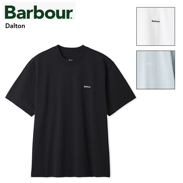Rakuten - ☆5/15限定！ポイント最大39倍！要エントリー！☆即納BARBOUR バブアー TRANSPORT トランスポート Dalton ダルトン ワンポイント刺繍 ロゴ Tシャツ MTS1678 BLACK ブラック WHITE ホワイト BLUE ブルー正規取扱店ユニセックス