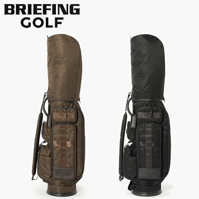 乐天商城 - 即納BRIEFING GOLF ブリーフィング ゴルフ キャディバッグ CR-6 #03 LC HOL BLACK ブラック BROWN ブラウン メンズ レディース カート型正規取扱店 4.2kg