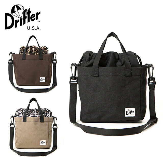 ☆9/10限定！P最大39.5倍！要エントリー！【即納】 Drifter ドリフター TOLEDO トレド 巾着バッグ ボディバック ショルダーバッグ トートバッグ ハンドバッグ ゴルフラウンドトート ドリフターバッグ メンズ レディース ナイロン 軽い 軽量 ブラックブラウン タン