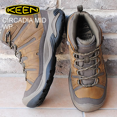 返品交換送料無料 KEEN キーン メンズ CIRCADIA MID WP サーカディア ミッド ウォータープルーフ BISON/BRINDLE バイソン/ブリンドル ブーツ 靴 スニーカー シューズ 防水 アウトドア トレッキング ハイキング フェス