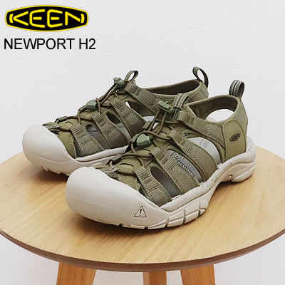 返品交換送料無料 KEEN キーン NEWPORT H2 ニューポート エイチツー Martini Olive/Dark Olive マティーニ オリーブ/ダーク オリーブ(1028518) アウトドア フェス 靴 サンダル シューズ スニーカー