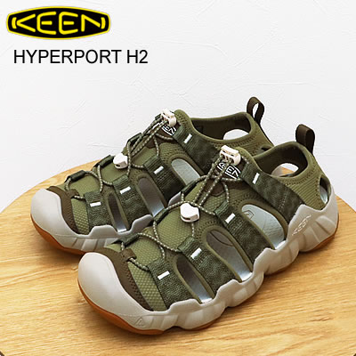 乐天商城 - 返品交換送料無料 KEEN キーン HYPERPORT H2 ハイパーポート エイチツー Martini Olive/Plaza Taupe マティーニ オリーブ/プラザトープ アウトドア フェス 靴 サンダル シューズ スニーカー メンズ