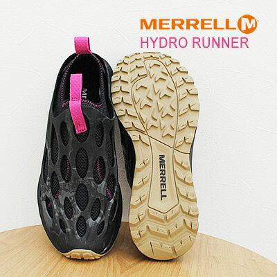 ★40％OFF★MERRELL メレル ウィメンズ HYDRO RUNNER ハイドロランナー BLACK ブラック スリッポン スリップオン レディース 靴 シューズ【あす楽対応】