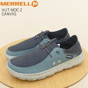 40％OFF MERRELL メレル HUT MOC 2 CANVAS ハット モック 2 キャンバス NAVY ネイビー スリッポン スリップオン クロッグ 靴 シューズ