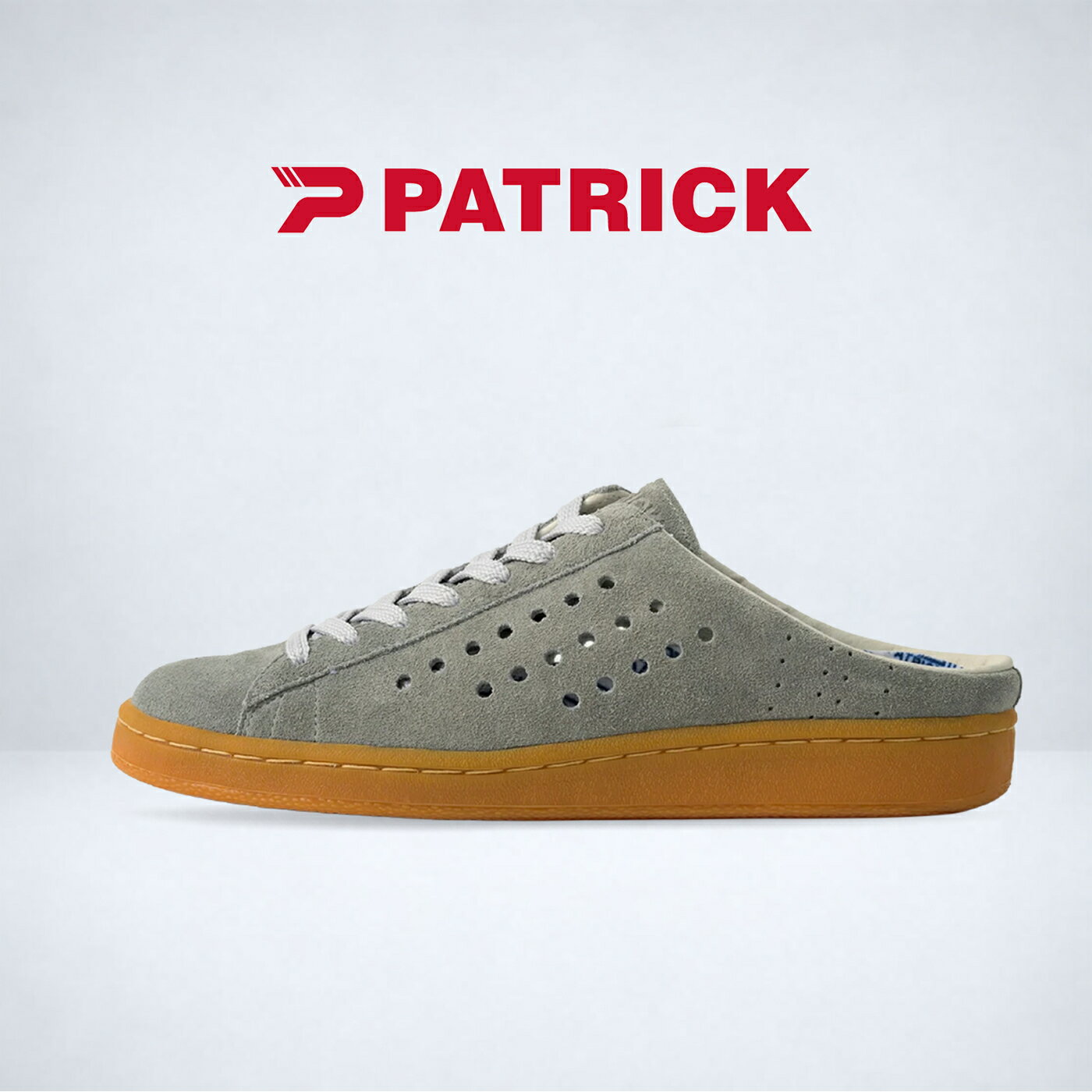 返品交換送料無料PATRICK パトリック QUEBEC-MULE2 ケベック・ミュール2 V-GRY ベロア-グレー 靴 スニーカー シューズ 日本製 メンズ レディース 贈り物