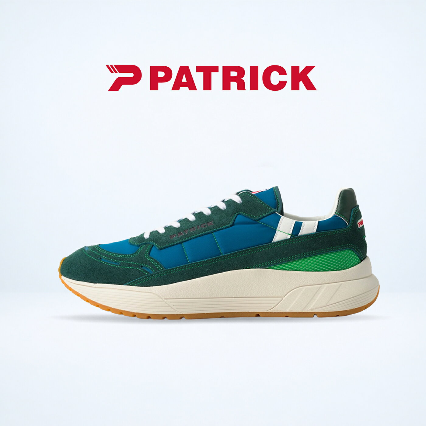 乐天商城 - 返品交換送料無料 PATRICK パトリック MX90-LF エムエックス90・リーフ BU/GN ブルー グリーン 緑 靴 スニーカー 軽量 軽い シューズ メンズ レディース