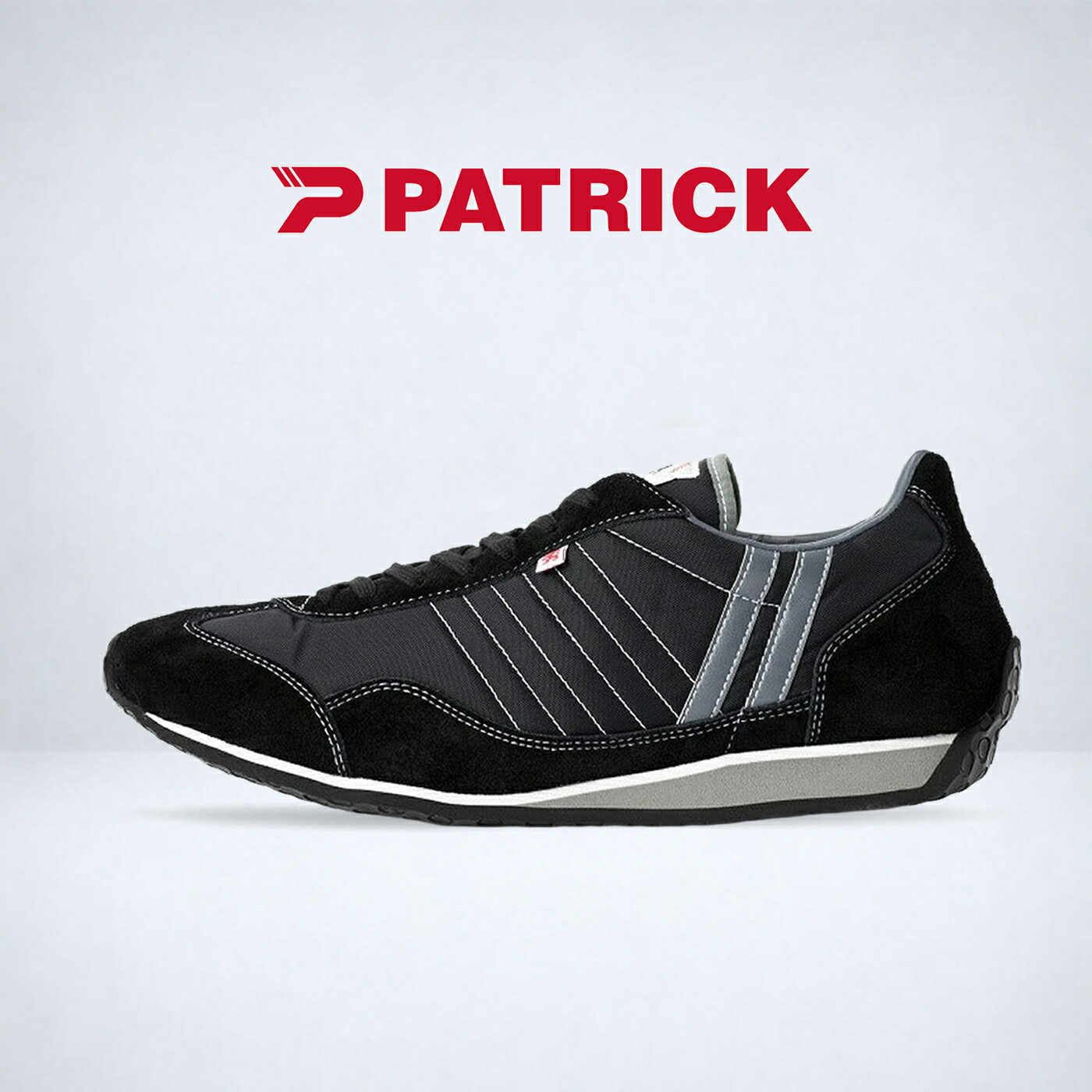 乐天商城 - 返品交換送料無料 PATRICK パトリック STADIUM スタジアム BLK ブラック 靴 スニーカー 軽量 軽いシューズ メンズ レディース