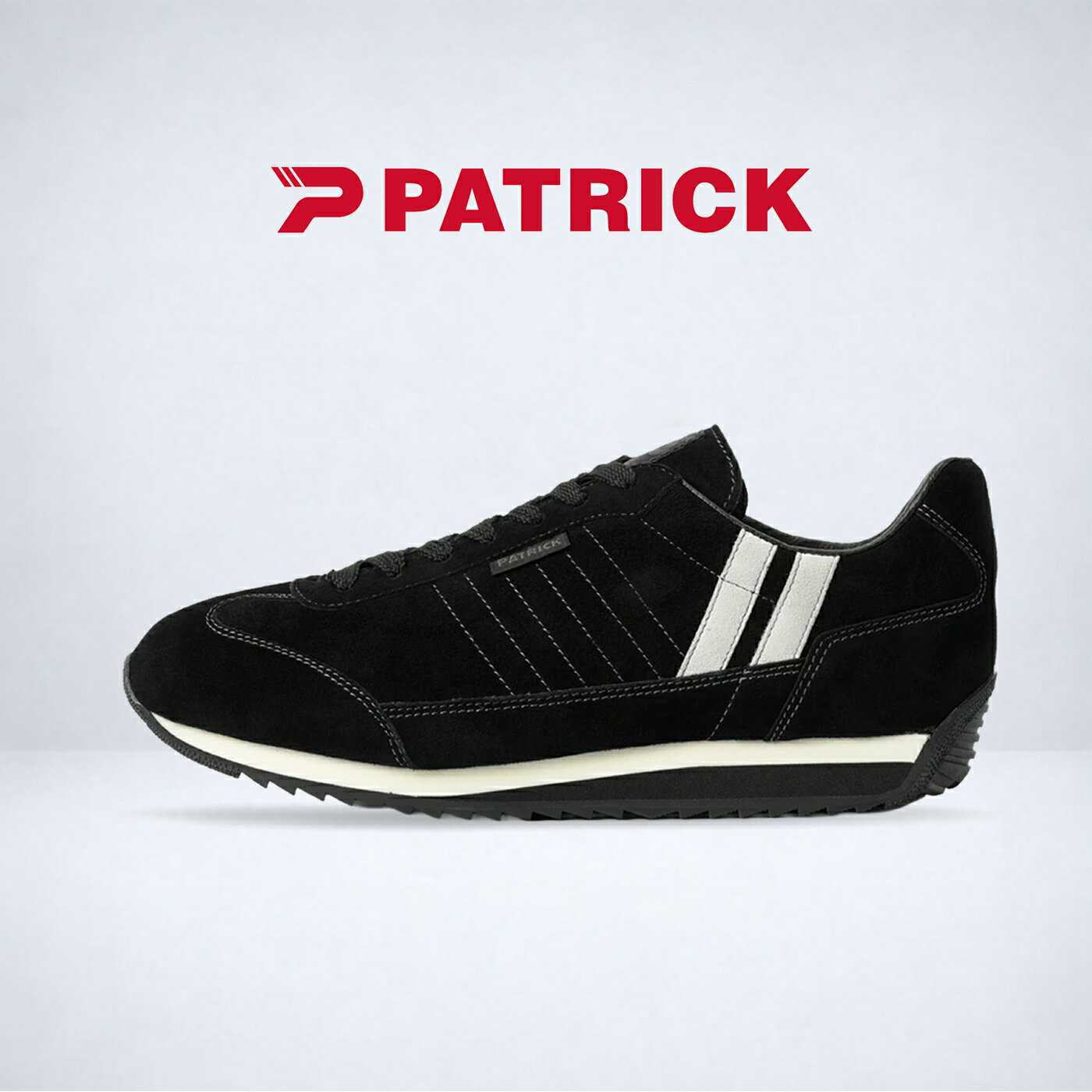 乐天商城 - 返品交換送料無料PATRICK パトリック MARATHON-GS マラソン・ゴートスエード BLK ブラック 靴 スニーカー 軽量 軽いシューズ