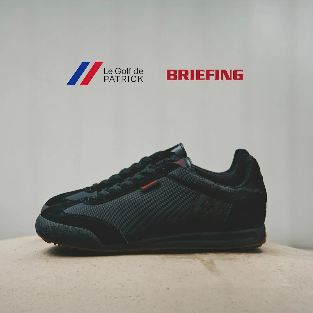 返品交換送料無料 ※取扱店舗限定※PATRICK パトリック LIVERPOOL-CP/BRIEFING リバプール・カップ/ブリーフィング BLK ブラック 靴 スニーカー 軽量 軽い スパイクレス ゴルフシューズ コーデュラ バリスティック ナイロン 日本製 コラボ ギフト プレゼント 贈り物