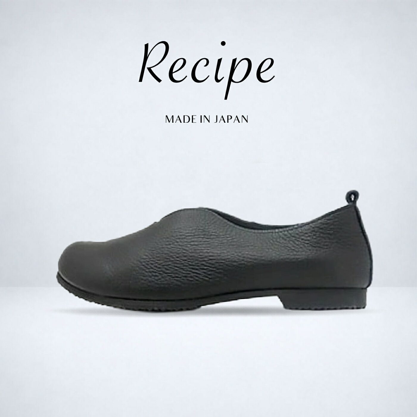 乐天商城 - 返品交換送料無料 Recipe レシピ RP-545 Vカットステッチスリッポン BLK ブラック スリップオン 靴 レディース 3E ゆったり ギフト プレゼント