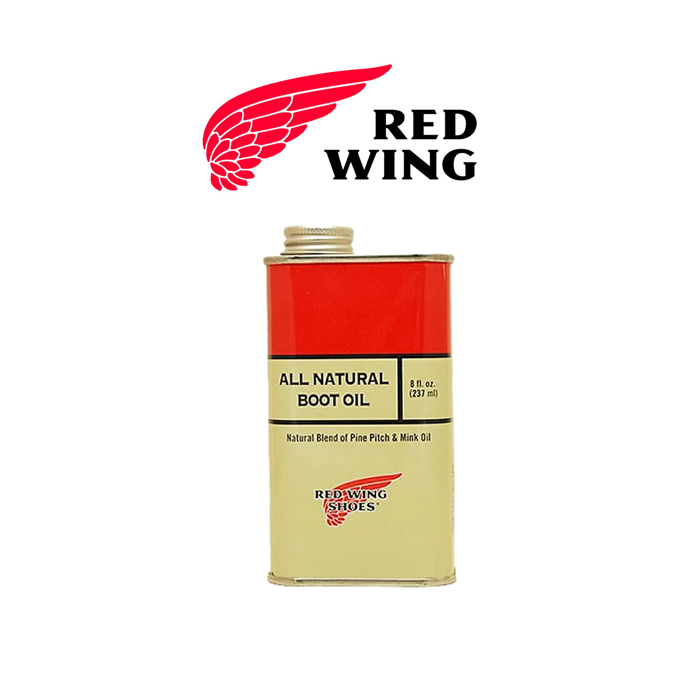☆9/15限定！ポイント最大29.5倍！要エントリー！RED WING レッドウィング オールナチュラル・ブーツオイル ALL NATURAL BOOT OIL 237ml [ケア用品]