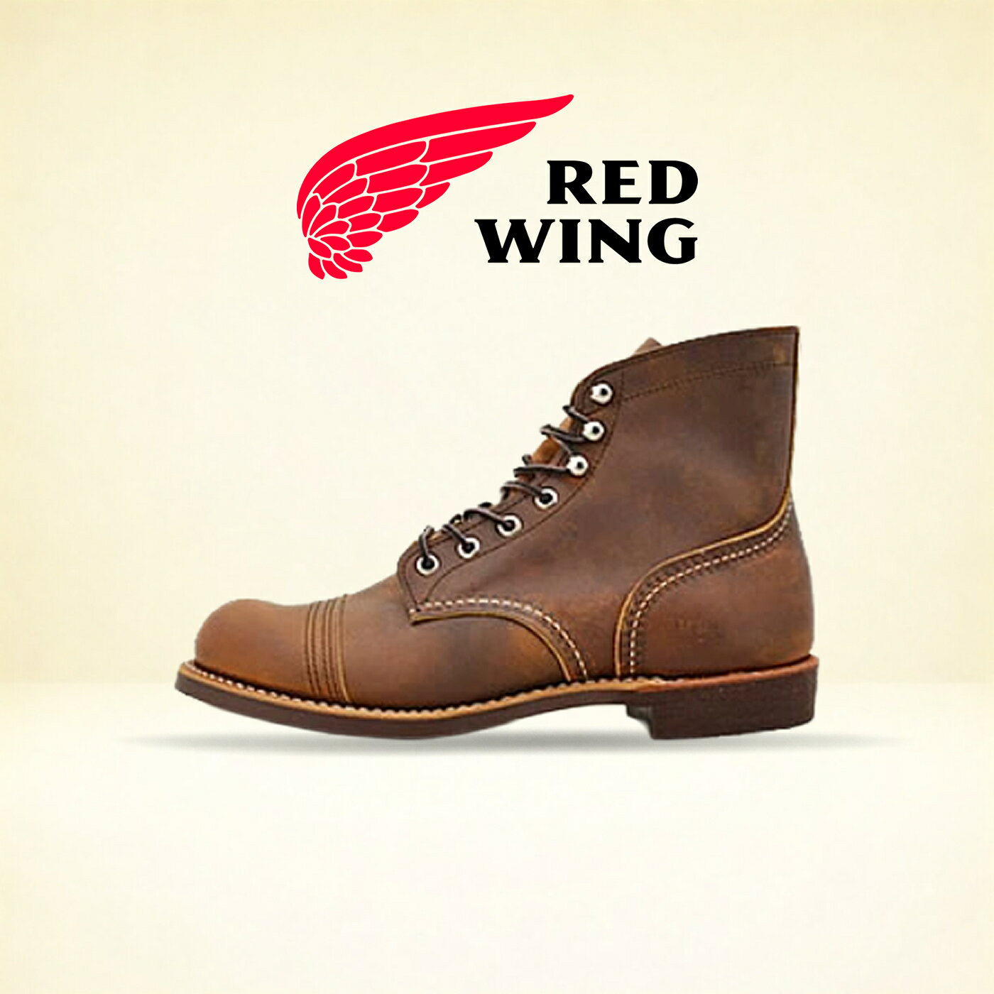 ☆7/20限定！ポイント最大39倍！要エントリー！！ RED WING レッドウィング 8085 IRON RANGER VIBRAM #430 MINI LUG-SOLE アイアン レンジャー ヴィブラム #430 ミニラグ・ソール Copper "Rough&Tough" カッパー ラフ＆タフ 靴 ワークブーツ シューズ
