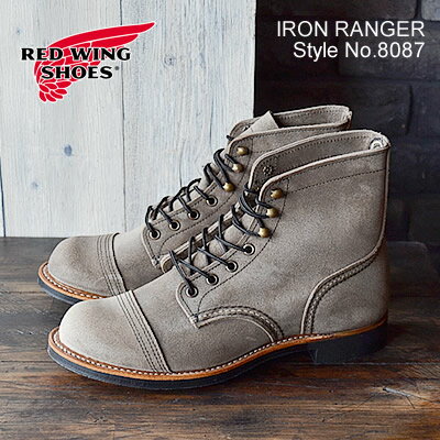【返品交換送料無料】RED WING レッドウィング Style No.8087 IRON RANGER アイアン レンジャー SLATE MULESKINNER スレート ミュールスキナー ビブラム430ミニラグのサムネイル