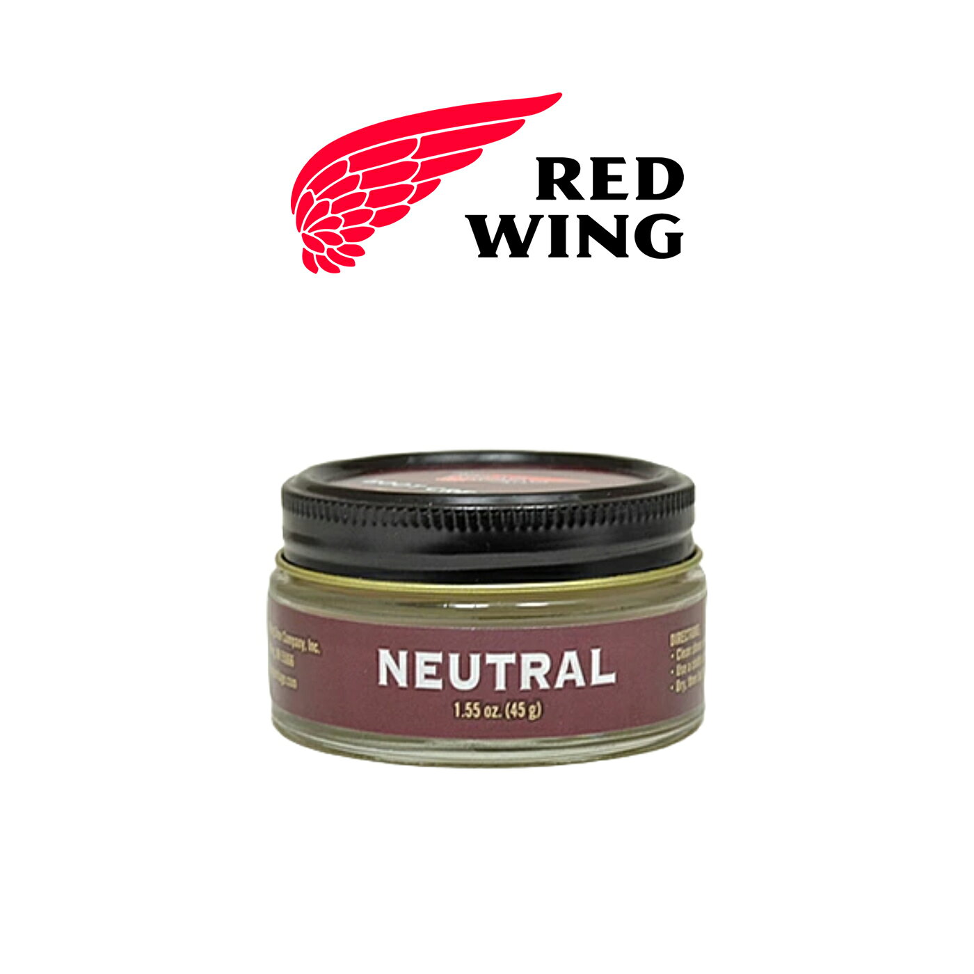 ☆9/15限定！ポイント最大29.5倍！要エントリー！RED WING レッドウィング ブーツクリーム Boot Cream Neutral 無色 45g ケア用品