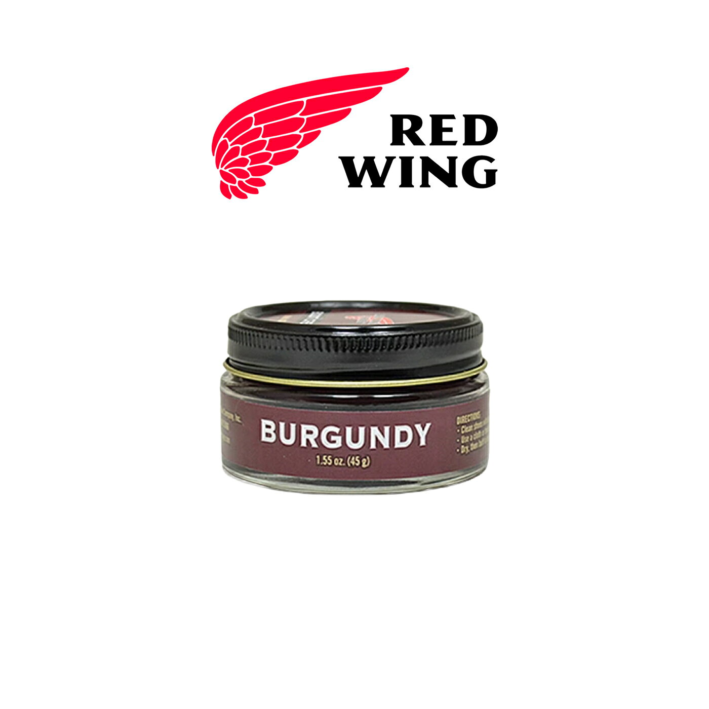 ☆9/15限定！ポイント最大29.5倍！要エントリー！RED WING レッドウィング ブーツクリーム Boot Cream Burgundy バーガンディー 45g ケア用品