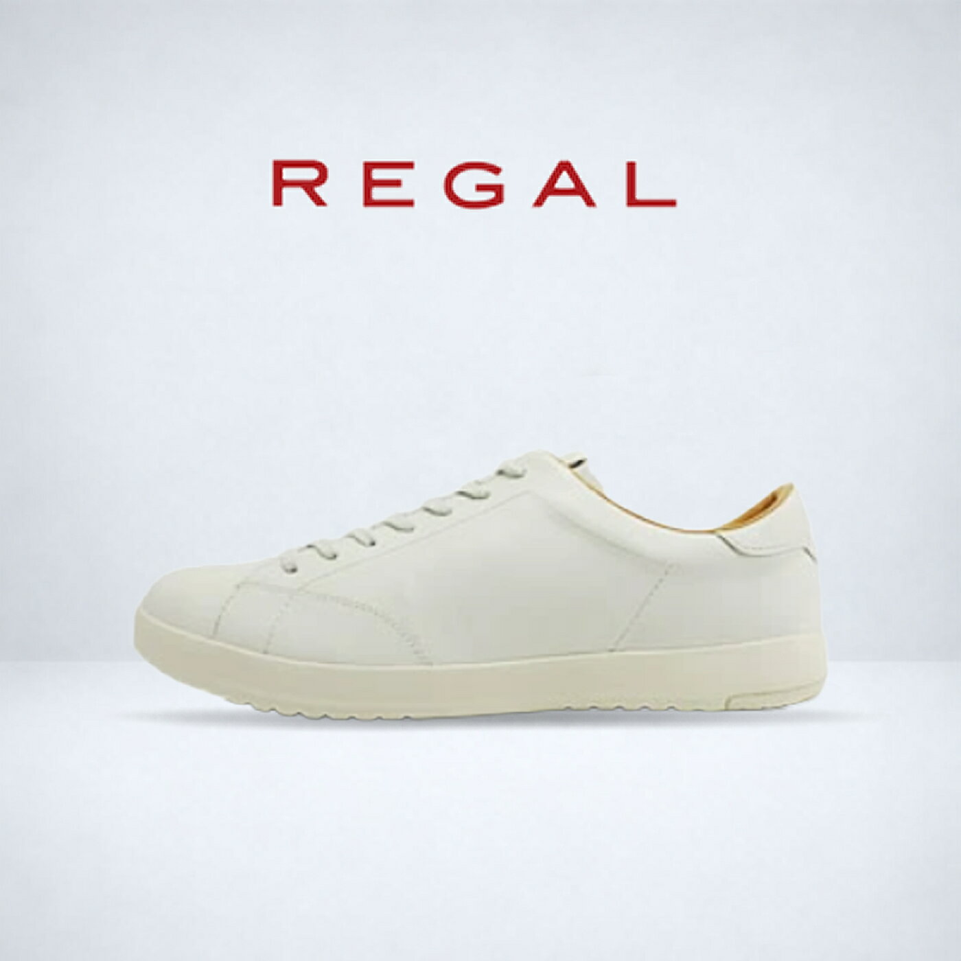 乐天商城 - 返品交換送料無料 REGAL リーガル レースアップレザースニーカー 57BL WHITE ホワイト 紳士靴 シューズ スニーカー カジュアル 定番 ギフト プレゼント