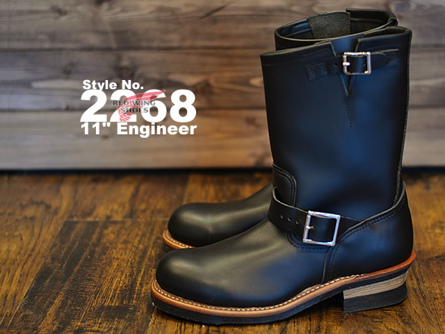 【返品交換送料無料】RED WING レッドウィング 2268 11" ENGINEER 11インチ エンジニア BLACK CHROME ブラック クロームのサムネイル