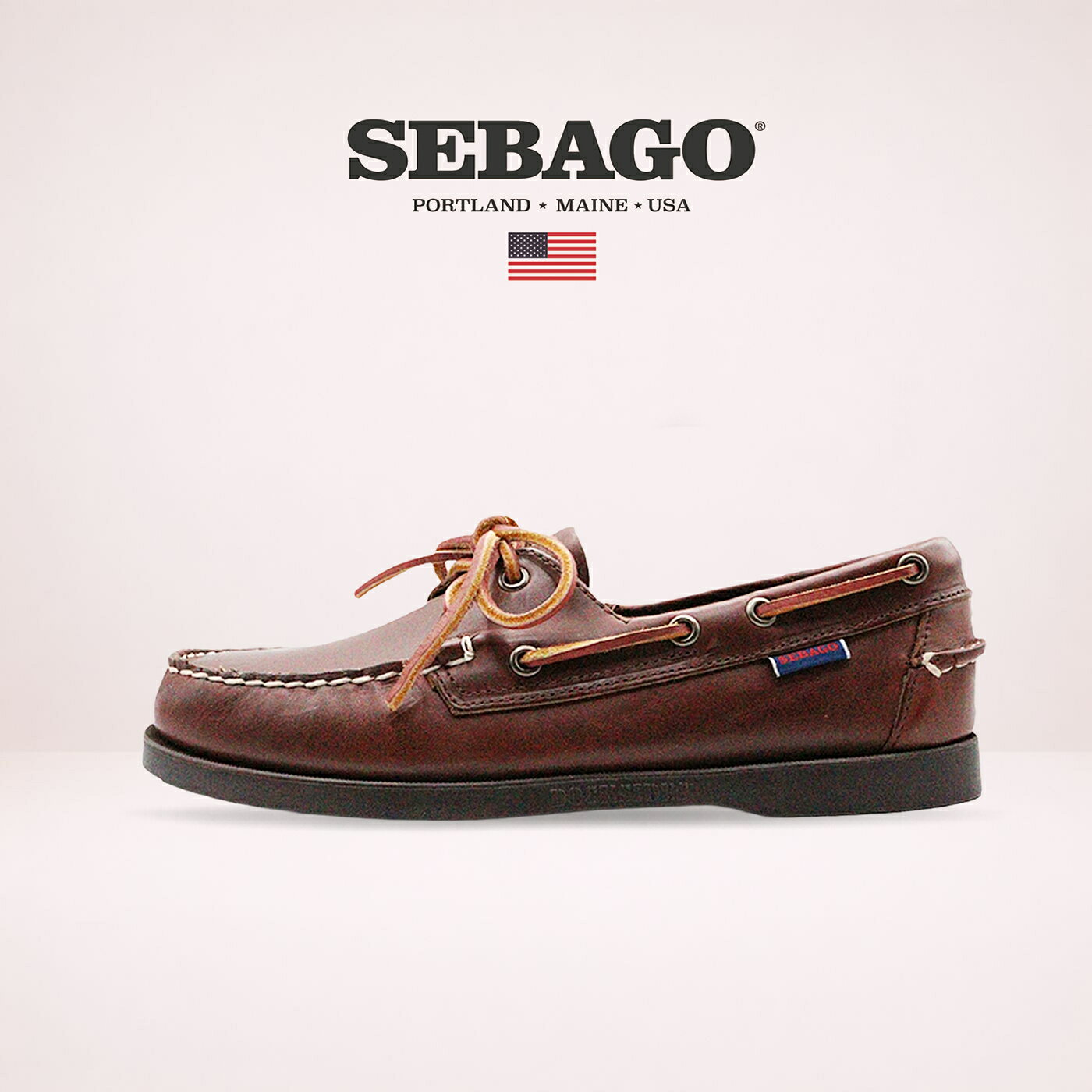 返品交換送料無料SEBAGO セバゴ DOCKSIDES PORTLAND WAXED ドックスサイド ポートランド ワックスド BROWN-GUM ブラウン ガム 靴 シューズ デッキシューズ メンズ アメカジ