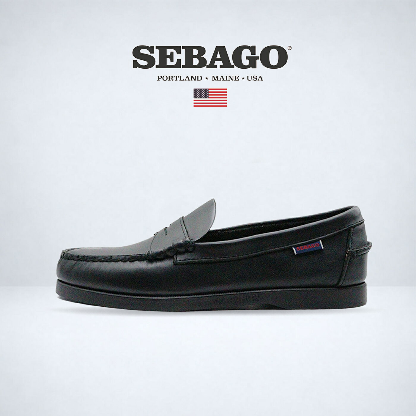返品交換送料無料 SEBAGO セバゴ DOLPHIN WAXED ドルフィン ワックスド BLACK ブラック 靴 シューズ ローファー メンズ アメカジ ボートシューズ