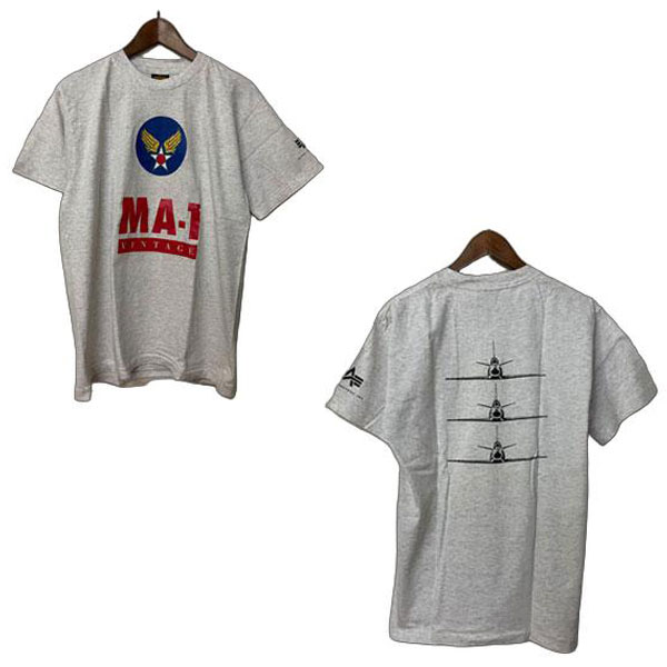 Rakuten - ALPHA INDUSTRIES（アルファ インダストリーズ）MA1 プリントTシャツ メンズ,Tシャツ,デッドストック,アメリカ製,USA,カジュアル,アメカジ,未使用,レア,希少