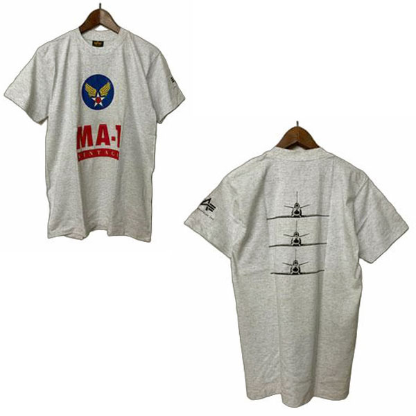 Rakuten - ALPHA INDUSTRIES（アルファ インダストリーズ）MA1 プリントTシャツ メンズ,Tシャツ,デッドストック,アメリカ製,USA,カジュアル,アメカジ,未使用,レア,希少