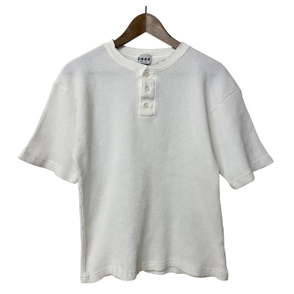 Rakuten - サーマル ヘンリーネック 半袖カットソー メンズ,Tシャツ,アメリカ製,デッドストック,レア,希少,アメカジ,カジュアル,シンプル,未使用