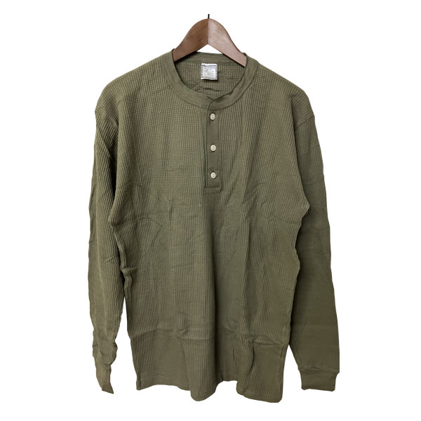 Rakuten - OLD FASHION（オールドファッション）長袖 サーマル ヘンリーネック カットソー ロングスリーブTシャツ メンズ,アメリカ製,アメカジ,カジュアル,デッドストック,レア,希少,未使用