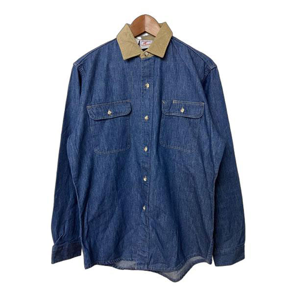 Rakuten - prentiss（プレンティス）襟コーデュロイ デニムシャツ メンズ,アメリカ製,デッドストック,希少,レア,未使用