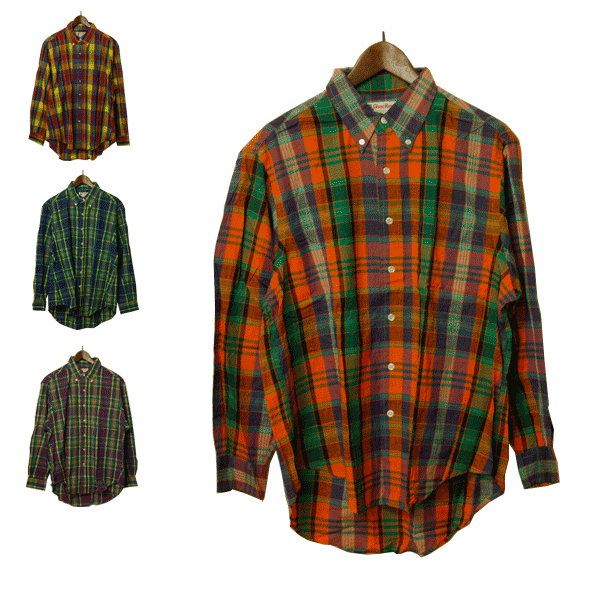 Rakuten - ボタンダウンチェックシャツ メンズ カジュアル,レア,希少,未使用