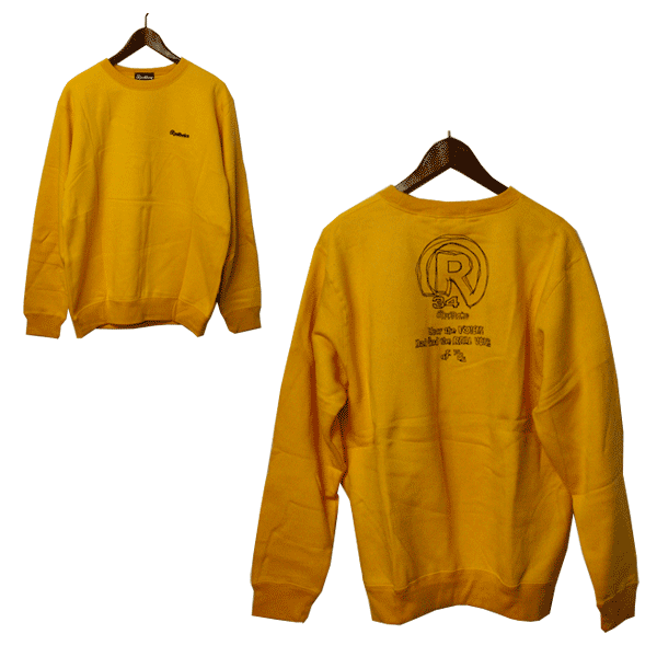 Rakuten - RealBvoice（リアルビーボイス）スウェット 長袖 メンズ カジュアル,サーフ,ストリート,希少,レア,黄色,スエット,未使用