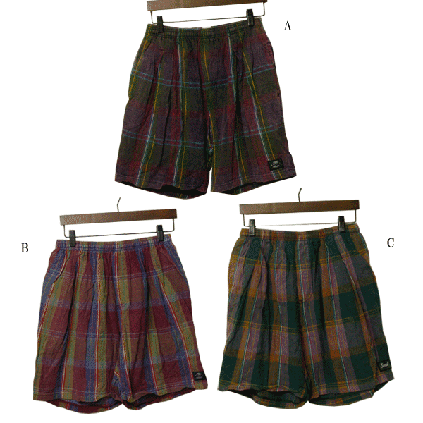 SOUL（ソール）チェック柄ショートパンツ ショーツ メンズ,レディース,アメリカ製,ハーフパンツ,デッドストック,カジュアル,サーフ,ブランド,アメカジ,希少,レア