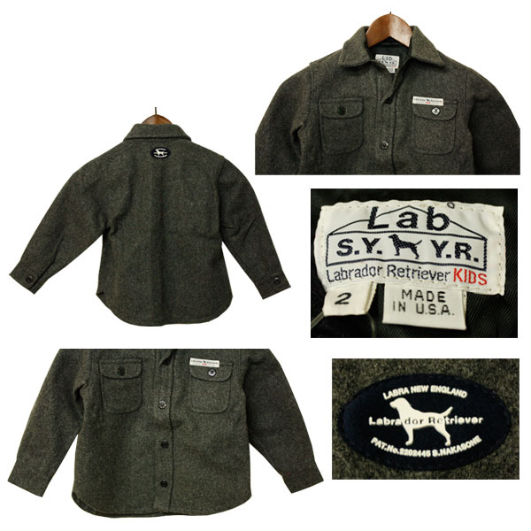 LabradorRetriever（ラブラドールレトリーバー）キッズのメルトンCPO ジャケット,シンプル,きれいめ,カジュアル,未使用,レア,希少,子供服