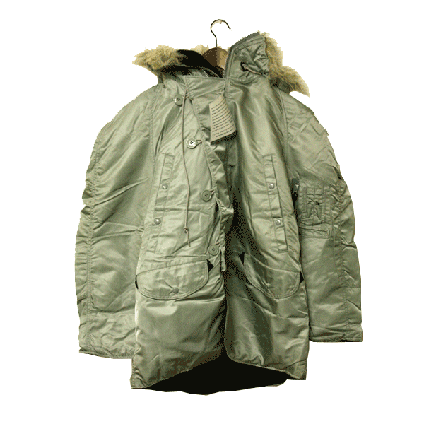 ALPHA INDUSTRIES （アルファ インダストリーズ） N-3Bジャケット メンズ 【USAデッドストック】 アメリカ ジャケット グリーン かっこいい ミリタリー ストリート カジュアル アメカジ 【レア】【希少】