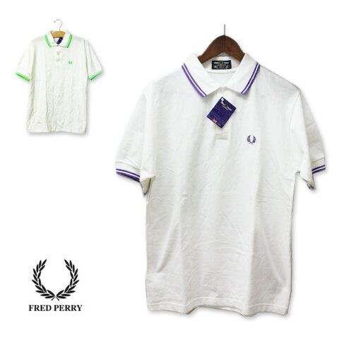 FRED PERRY（フレッドペリー）ポロシャツ メンズ,デッドストック,ヴィンテージ,パープル,グリーン,イングランド,白,紫,緑,蛍光,ワンポイント刺繍,カジュアル,英国製