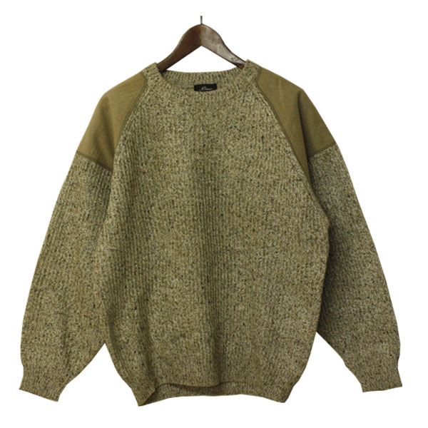 Rakuten - パッチセーター メンズ ウール ニット カジュアル ナチュラル きれいめ 未使用