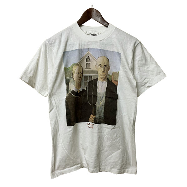 Rakuten - グラントウッド アメリカンゴシック Tシャツ ホワイト メンズ,アメリカ製,デッドストック,未使用,白,シンプル,カジュアル,ナチュラル,レア,希少