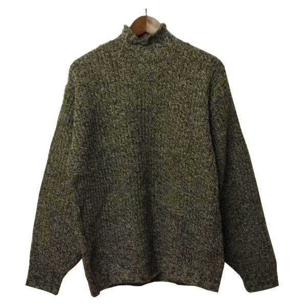 Rakuten - RAGG（ラグ）ハイネックセーター メンズ,ニット,ウール,ロールネック,アメリカ製,USA,シンプル,カジュアル,ナチュラル,チャコール,デッドストック,レア,希少,未使用