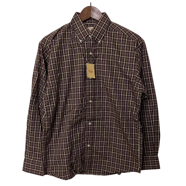 Rakuten - ボタンダウンチェックシャツ メンズ ,カジュアル,日本製,レア,希少,未使用