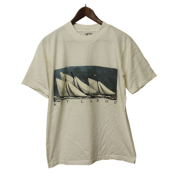 Rakuten - KEY LARGO キーラーゴ プリント Tシャツ メンズ ONEITA（オニータ）,デッドストック,アメリカ製,USA,リゾート,カジュアル,未使用,シンプル,レア,希少