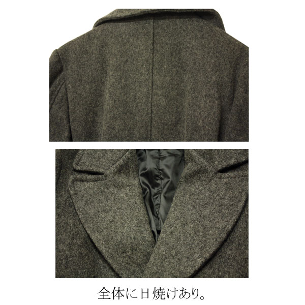 B品訳あり schott（ショット）ロングコート メンズ ウール 【USAデッドストック】 アメリカ製 かっこいい カジュアル きれいめ シンプル レア 希少 未使用