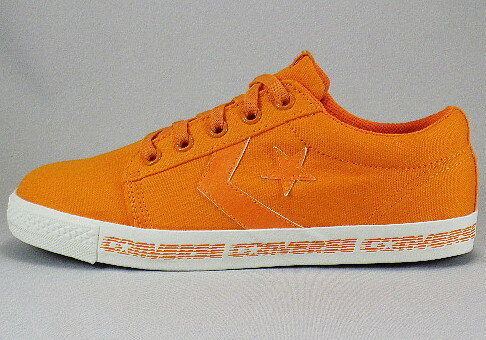 ☆『ラスト24.0cmのみ』【CONVERSE】キッズ-ボードスターSK-OXオレンジ【子供靴】【通園・通学】【ルーミーラスト】【フレックスポイント】【カップインソール】【フィッテイングチェッカー】【サポートパッド】【グリップソール】　抗菌　防滑　コンバース