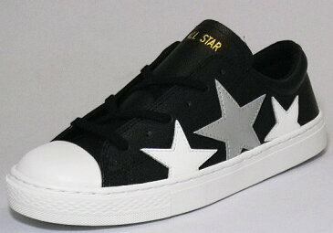 【CONVERSE】オールスター　クップ　トリオスター　OX　ブラック/シルバー【婦人靴】【ALL STAR COUPE TRIOSTAR OX】