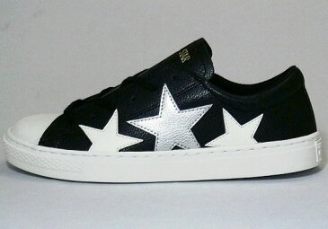 【CONVERSE】オールスター　クップ　トリオスター　OX　ブラック/シルバー【婦人靴】【ALL STAR COUPE TRIOSTAR OX】