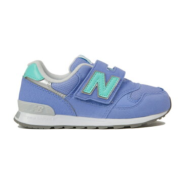 ☆【new balance】PO313LC　ライラック/ミント【子供靴】【マジック】【ハーフサイズ】【C-CAP】【Ndurance】【MPC加工】【キッズ専用ラスト】【なみなみインソール】【イージースライド】