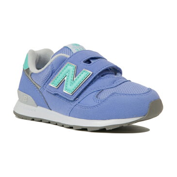 ☆【new balance】PO313LC　ライラック/ミント【子供靴】【マジック】【ハーフサイズ】【C-CAP】【Ndurance】【MPC加工】【キッズ専用ラスト】【なみなみインソール】【イージースライド】